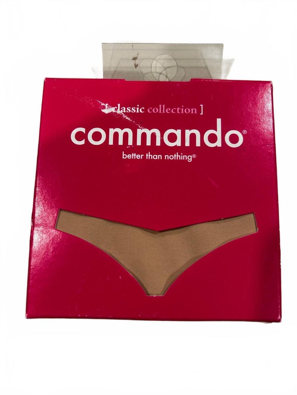 Commando Classic Bikini Panties M/L Beige NIB Seamless Raw Cut BK01